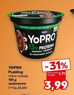 Pudding proteinowy Danone YoPro promocja w Kaufland