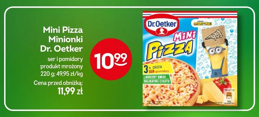 Mini Pizza Minionki Dr. Oetker ser i pomidory promocja w Żabka