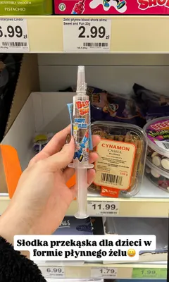 Żelki płynne Sweet and Fun Blood Shots Candy Slime Strawberry promocja w Dino