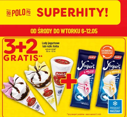 Lody jogurtowe Anita promocja w POLOmarket