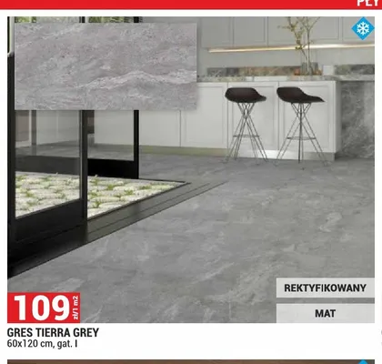 Gres Tierra Grey 60x120 cm gat. I promocja w Merkury Market
