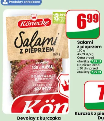 Salami z pieprzem Könecke promocja w Dino