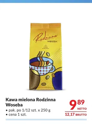 Kawa mielona Rodzinna Woseba promocja w Makro
