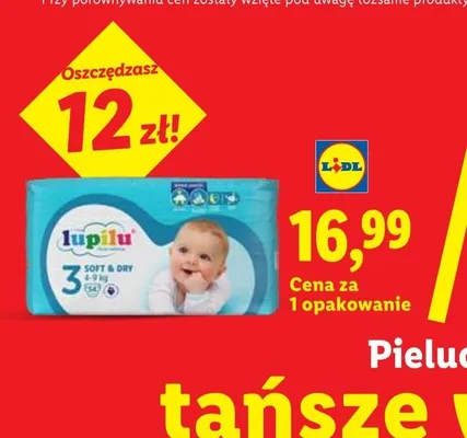 Pieluchy Lupilu 3 Soft & Dry promocja w Lidl