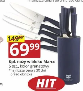 Komplet noży w bloku Marco promocja w Prymus AGD