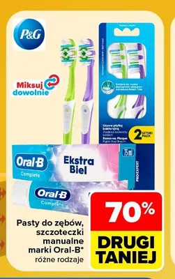 Pasty do zębów, szczoteczki manualne Oral-B promocja w Carrefour