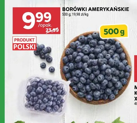 Borówki amerykańskie promocja w Stokrotka
