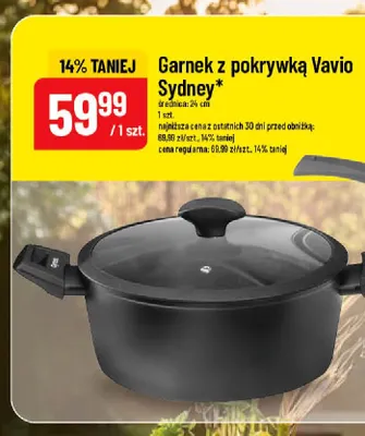 Garnek z pokrywką Vavio Sydney 24 cm promocja w POLOmarket