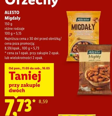 Migdały Alesto promocja w Lidl