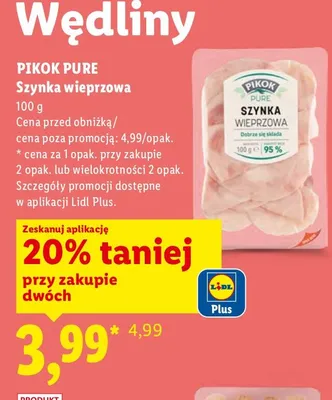 Szynka wieprzowa promocja w Lidl