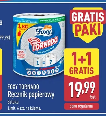 Ręcznik papierowy Tornado Foxy promocja w Aldi