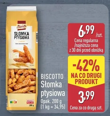 Słomka pływsiowa promocja w Aldi