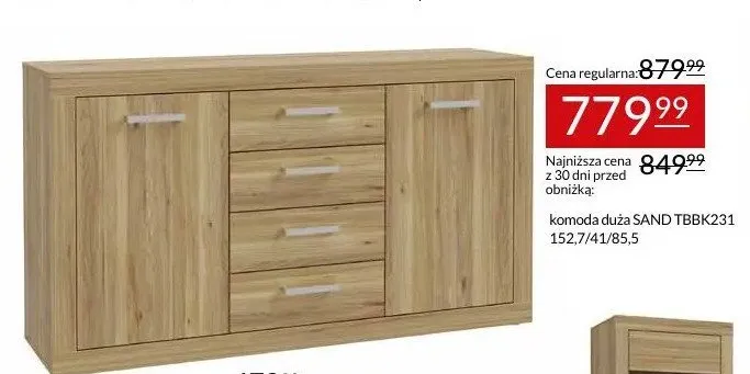 Komoda duża SAND TBBK231 Abra Meble promocja w Abra Meble