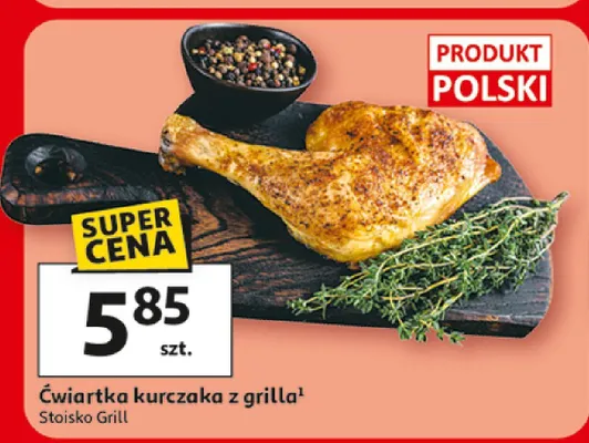 Ćwiartka kurczaka z grilla promocja w Auchan