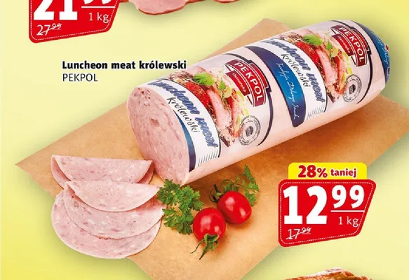 Luncheon meat królewski Pekpol promocja w Prim Market