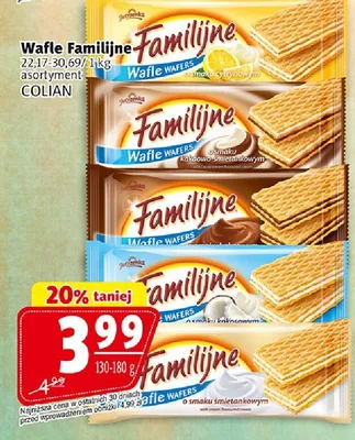 Wafle Familijne asortyment promocja w Prim Market