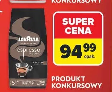Kawa ziarnista Rossa Espresso Lavazza promocja w Carrefour Market