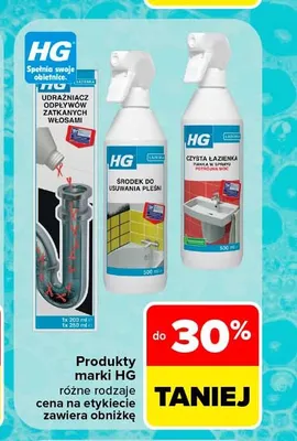 Produkty do czyszczenia HG promocja w Carrefour Market