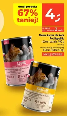 Mokra karma dla kota Pet Republic kurczak promocja w Dealz