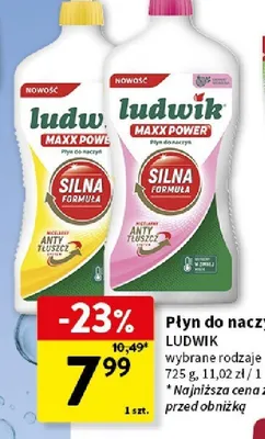 Płyn do naczyń Ludwik Maxx Power promocja w Intermarche