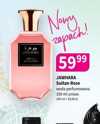 Woda perfumowana Jawhara Sultan Rose unisex promocja w Drogerie Polskie