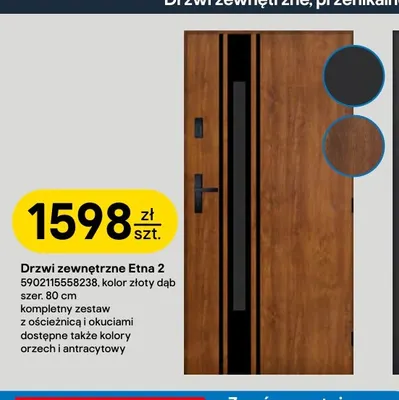 Drzwi zewnętrzne Etna 2 Pantor promocja w Castorama