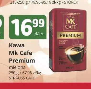 Kawa mielona Mk Cafe Premium promocja w Marketvita