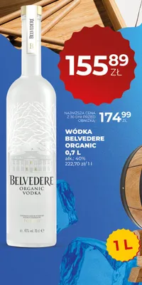 Wódka Belvedere Organic promocja w Duży Ben