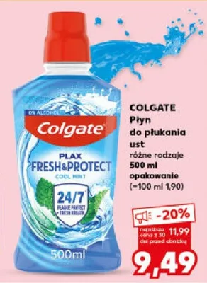 Płyn do płukania ust różne rodzaje promocja w Kaufland