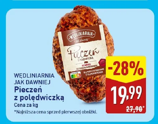 Pieczeń z polędwiczką promocja w Aldi