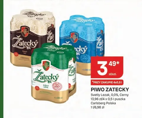 Piwo Zatecky Svetly Lezak promocja w Chorten