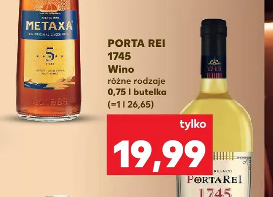 Wino Porta Rei 1745 promocja w Kaufland