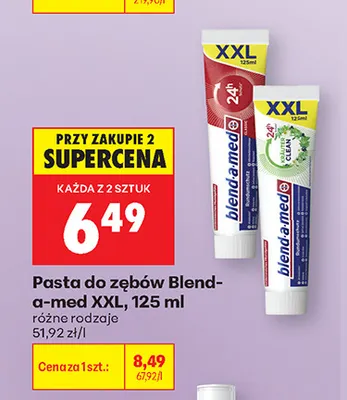 Pasta do zębów Blend-a-med XXL promocja w Biedronka
