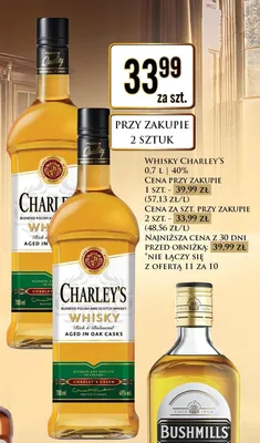 Whisky Charley's promocja w Dino