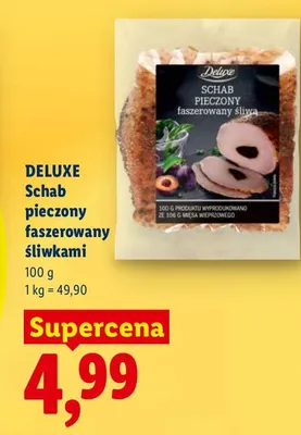 Schab pieczony faszerowany śliwkami promocja w Lidl
