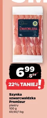 Szynka szwarcwaldzka Premieur plastry promocja w Netto