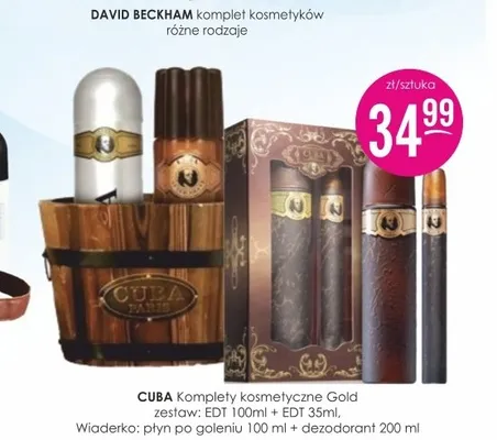 Komplet kosmetyczny Gold Cuba promocja w Drogerie Jasmin