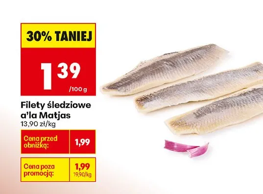 Filety śledziowe a'la Matjas promocja w Biedronka