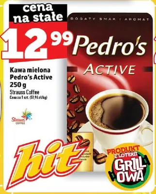 Kawa mielona Pedro's Active promocja w TOPAZ