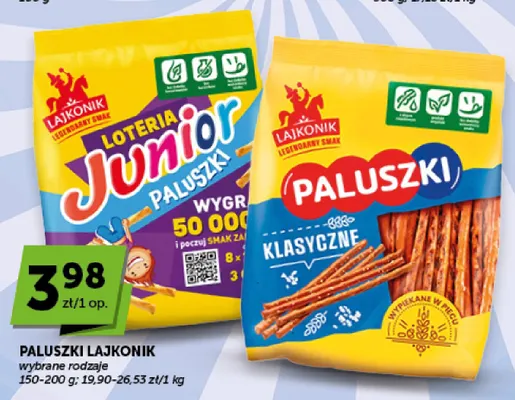Paluszki klasyczne Lajkonik promocja w Groszek