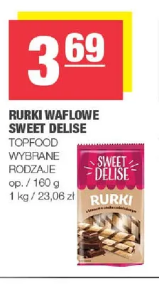 Rurki waflowe Sweet Delise promocja w SPAR