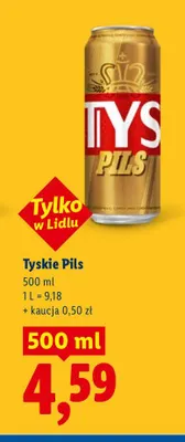 Piwo Tyskie Pils promocja w Lidl