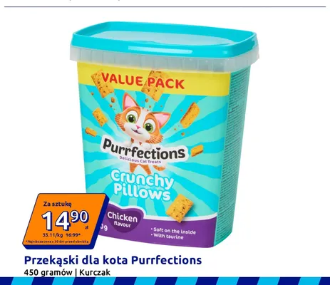 Przekąski dla kota Purrfections kurczak promocja w Action
