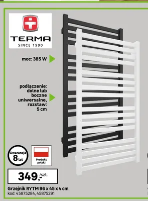 Grzejnik Terma Rytm promocja w Leroy Merlin