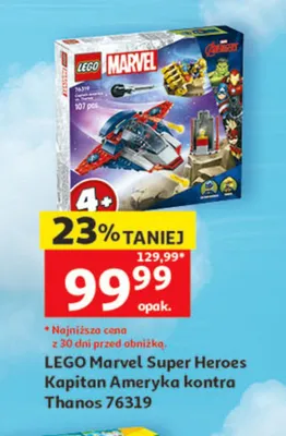Klocki LEGO Marvel Super Heroes Kapitan Ameryka kontra Thanos 76319 promocja w Auchan