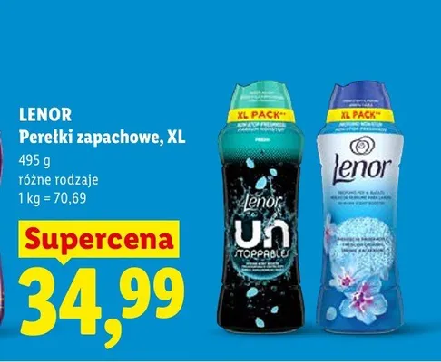 Perełki zapachowe Lenor XL promocja w Lidl