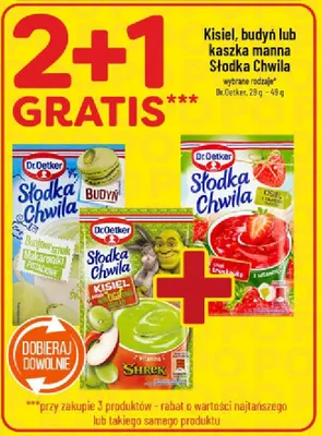 Kisiel, budyń lub kaszka manna Słodka Chwila promocja w POLOmarket