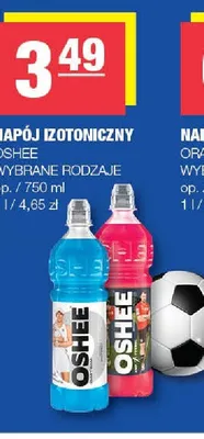 Napój izotoniczny Oshee promocja w SPAR