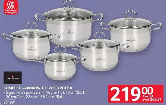 KOMPLET GARNKÓW 10 CZĘŚCI ROCCA promocja w Selgros