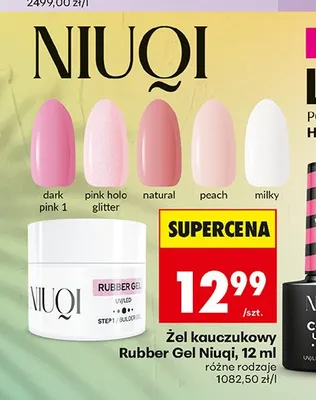 Żel kauczukowy Rubber Gel Niuqi promocja w Biedronka